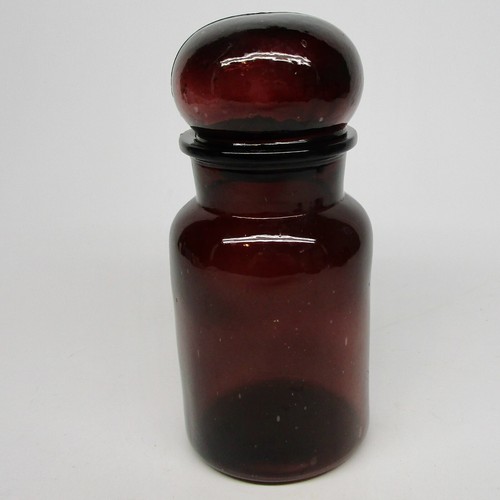 Vintage apothecary jar - , brown