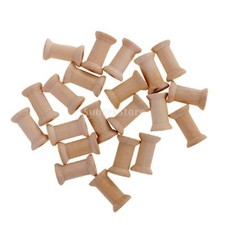 100 Pieces Wooden Spools for