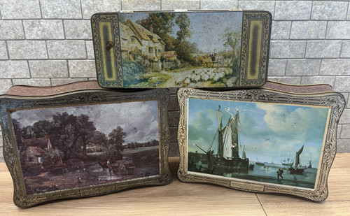 Vintage sweet biscuit tins - 3x,