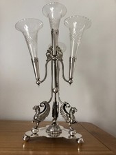 ANTIQUE WALKER & HALL SILVER PLATE EPERGNE