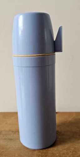Vintage light blue thermos - vintage,