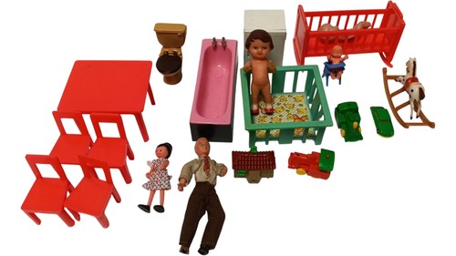 Vintage dollhouse furniture - dollhouse,