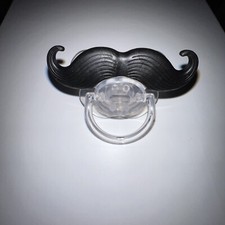 Funny Moustache Dummy Dummies Pacifier