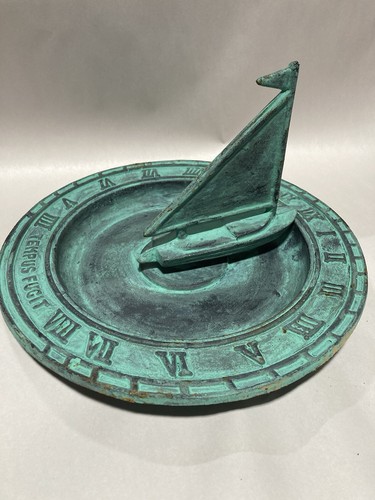 Verdi green cast iron sailboat - green,