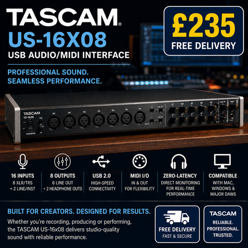 Tascam 16x08 usb audio - tascam, audio/midi