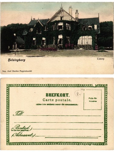 Old postcard helsingborg - postcard,