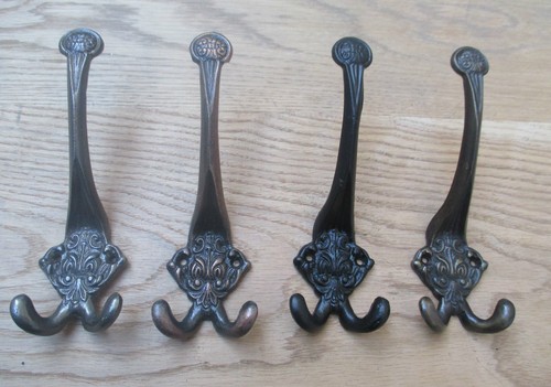 Ornate triple hook decorative - ornate,