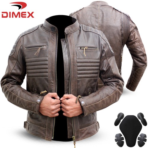 Dimex motorcycle jacket brown - jacket,