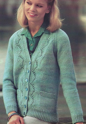 Ladies cardigan knitting - ladies,