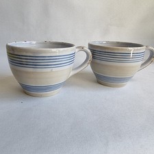 Pair of Vintage Blue & White