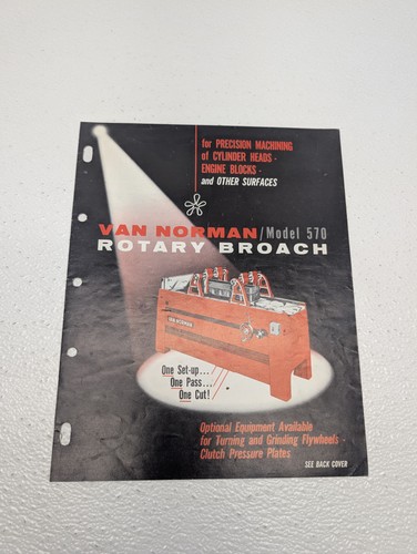 Van norman 570 - norman, broach