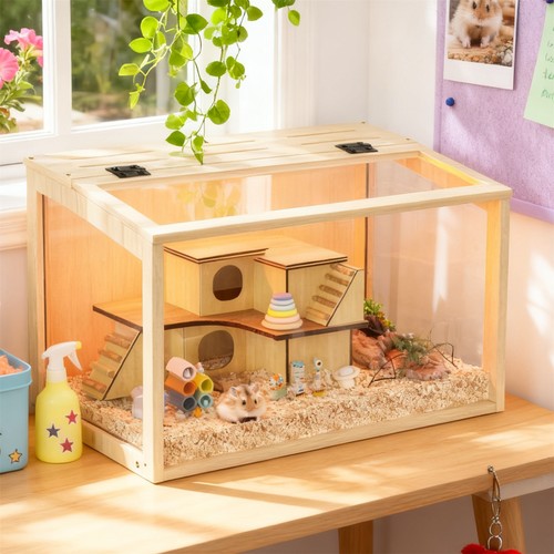 Ventilatable hamster cage - hamster,