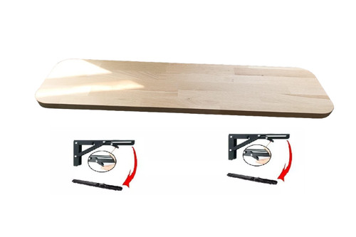 Long solid oak - oak, shelf