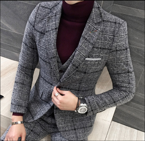 Mens wool blend - blend, tweed