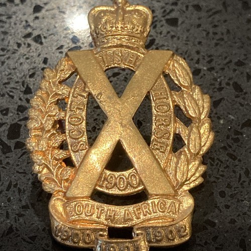 Scottish horse yeomanry - horse, brass