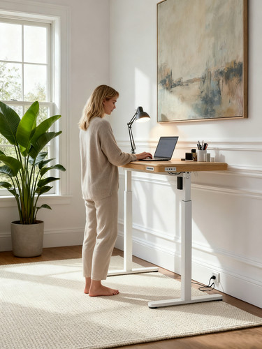 Electric standing desk - standing,