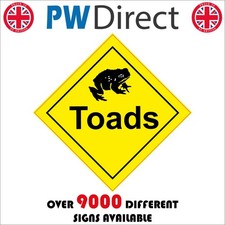SIGN Toads Crossing Safety