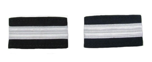 Pilot captain silver strips - silver,
