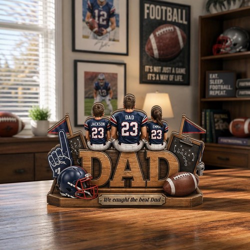 Personalized football dad - football,