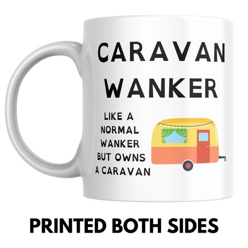 Caravan wanker mug rude - mug,