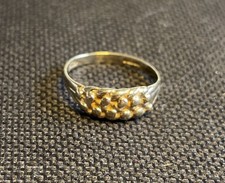 9ct Yellow Gold 2 Row Keepers Ring 375 9 Carat Gold