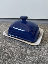 Denby Imperial Blue butter