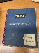 BSA service Sheets 250 SV