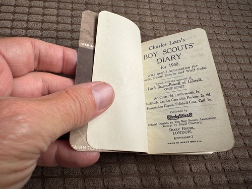 Boy scout diary 1940 - boy,