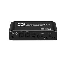 4K HDMI-compatible Matrix Switcher 2x2 1080P 3D 2 in 2 out HDMI Switch Splitter