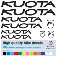 Kuota bike decals labels with