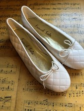 French Sole White Ballet Shoes