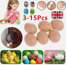 3-15 Pcs Fake Dummy Egg Hen Poultry Chicken Joke Prank Plastic Eggs Party Decor