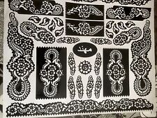 New Henna Stencil Mehndi Templates Easy To Use Design Indian Style Body Art Eid
