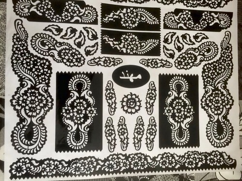 New henna stencil mehndi - henna,