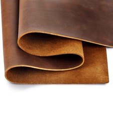 Genuine Leather Tooling Sheets 1.8-2.0MM Thick Full Grain Oil Tan Crazy Horse...