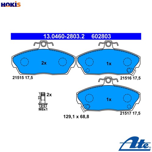 Brake pad set disc - brake,
