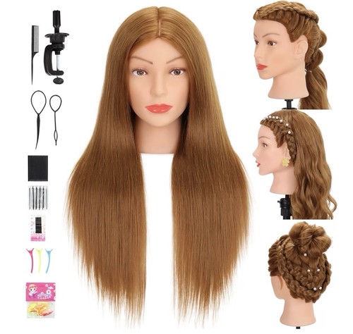Mannequin head with long - head,