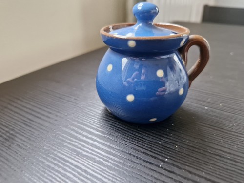 Dartmouth pottery blue polka - dartmouth,