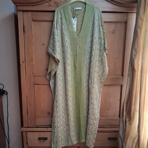 Zara embroidered kaftan - embroidered, beach