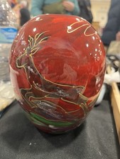 Anita Harris leaping deer vase signed in gold