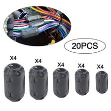 20 X Clip-On Ferrite Ring Core