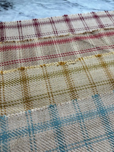 Linen blend fabric samples - linen, x4