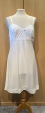 Vintage 1960’s St Michael White Nylon Underneath Full Slip Size M