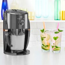 Neo Slush Ice Crusher Machine Electric Crushed Maker Cocktails Grey & Copper