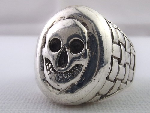 Biker ring 925 sterling silver - ring,