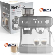 Barista Max+ Espresso Coffee Machine With Milk And Cappuccino Mug Black
