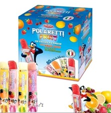 Dolfin Polaretti Fruit Juice Ice Lollies Freezer Popsicle Pops Pack of 80 x 40ml