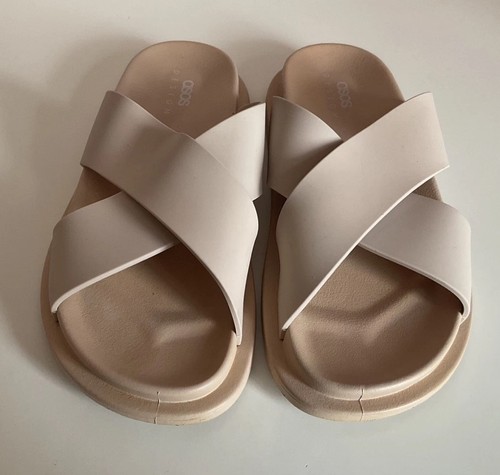 Asos beige flat - beige, strap