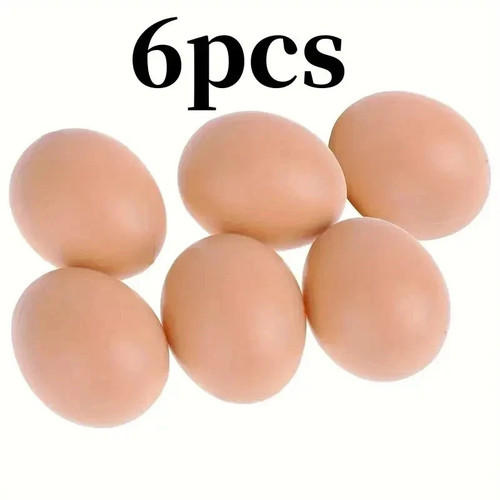 12x fake plastic eggs dummy - plastic,