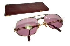 Cartier Sunglasses Full Rim Trinity Gold Frame Vintage France